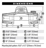 WARN VR EVO 10-S 10,000lbs 12V Winch - Synthetic Rope