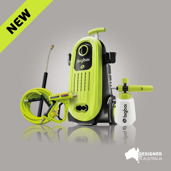bigboi WashR FLO MKII pressure washer kit with foam cannon, hose and trigger gun