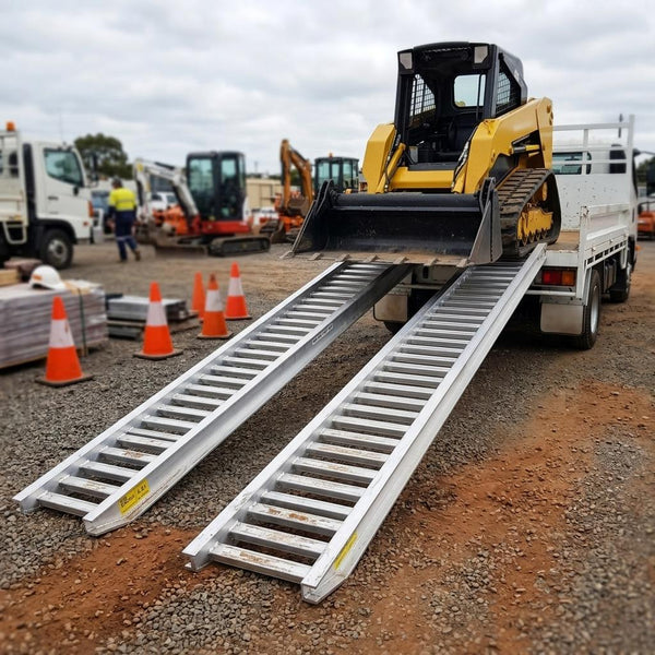 Sureweld Rubber Series Aluminium Loading Ramps - for rubber track and tyres
