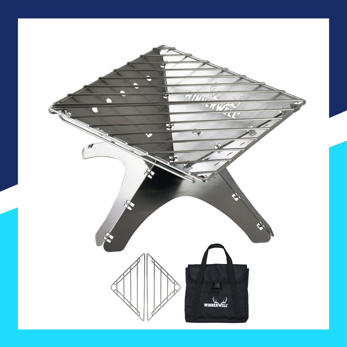 Winnerwell Fire Pit - Flat Fold Fire Pits for camping