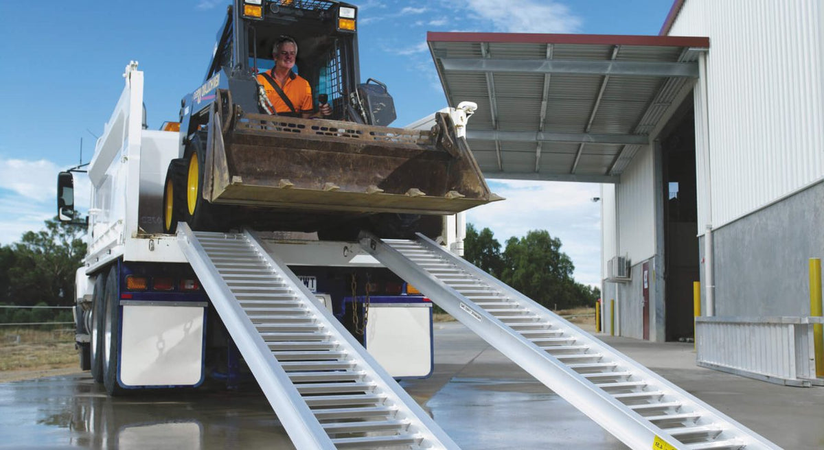 Skid Steer and Bobcat Loading Ramps heavy duty aluminium loading