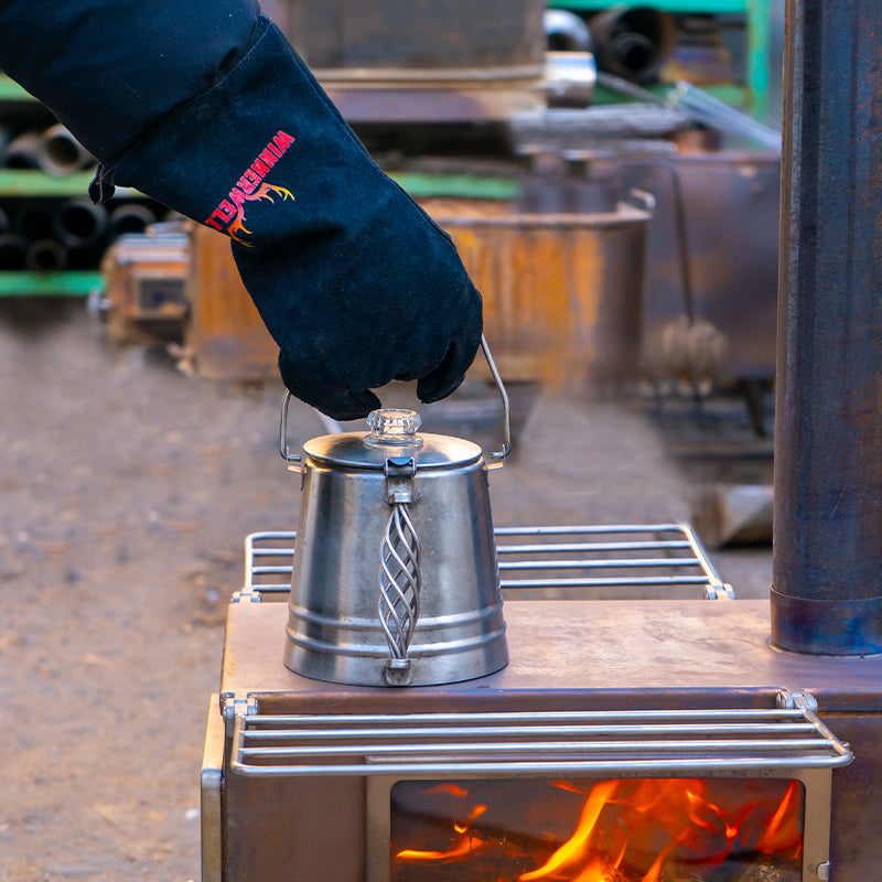 Winnerwell stove gloves pair — 32cm long cuff for forearm protection near fire