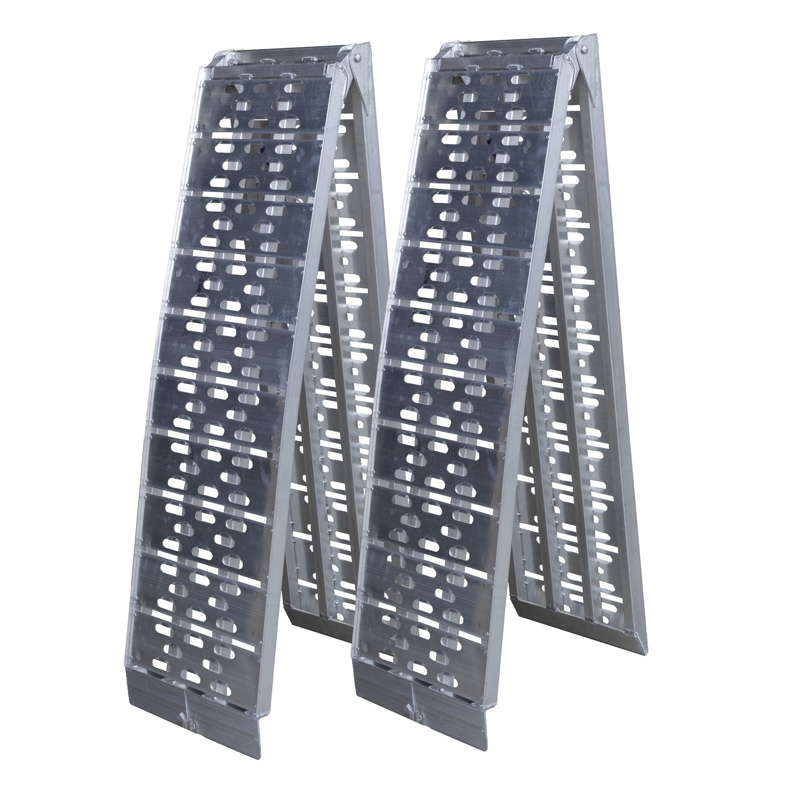 1000kg 3m aluminium folding loading ramps – pair, full view