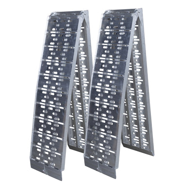 1000kg 3m aluminium folding loading ramps – pair, full view