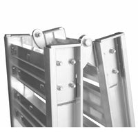 1600kg ramps connection points securing to truck or trailer folded on white background
