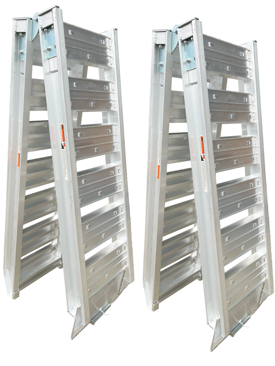 1600kg 2.4m Folding Aluminium Loading Ramps (pair)