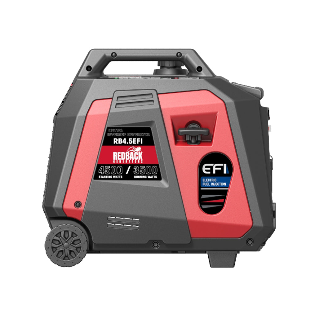 RB4.5 EFI inverter generator inbuilt trolley frame for easy transport 27.5kg