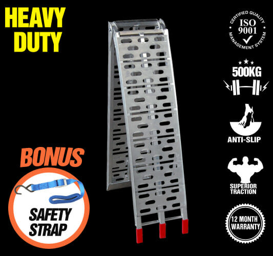 500KG 2.3M Aluminium Folding Loading Ramp