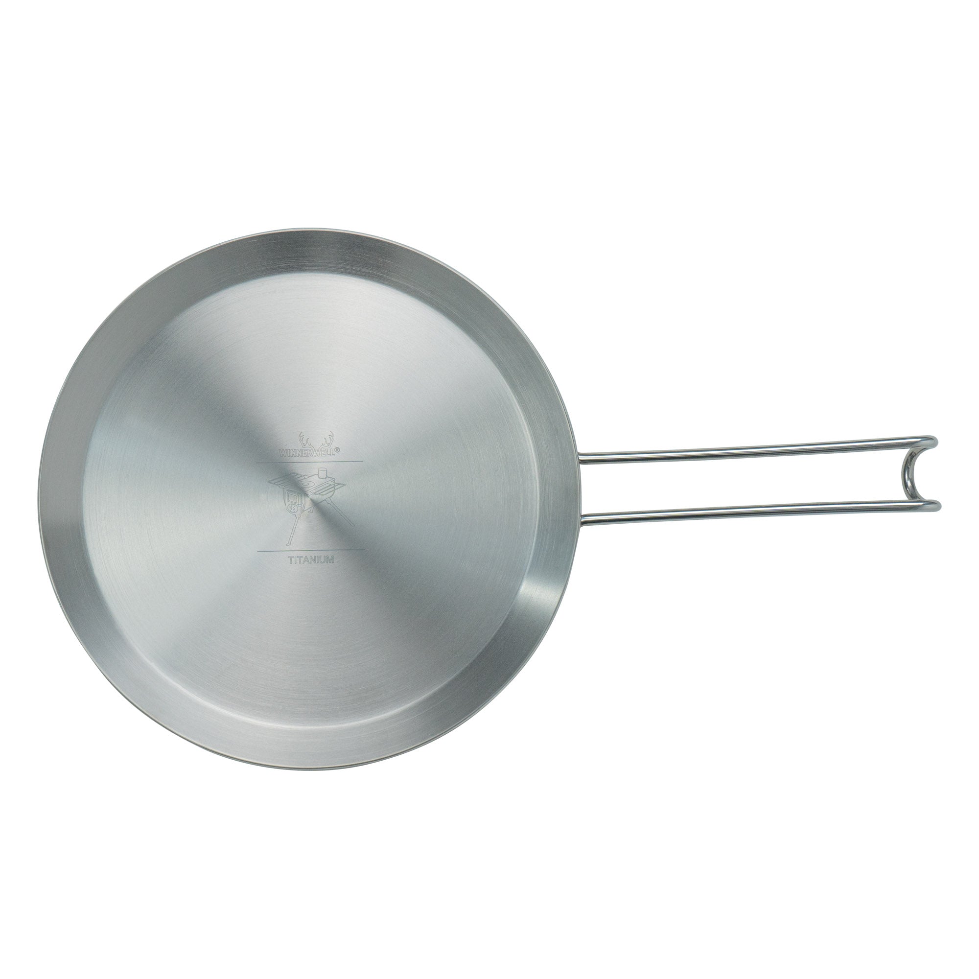 Winnerwell titanium camping frying pan lightweight design 262mm diameter