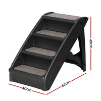 Pet stairs dimensions - 49cm high, 62cm deep, 40cm wide