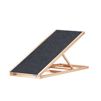 Large folding dachshund ramp - 60cm adjustable height wooden dog ramp