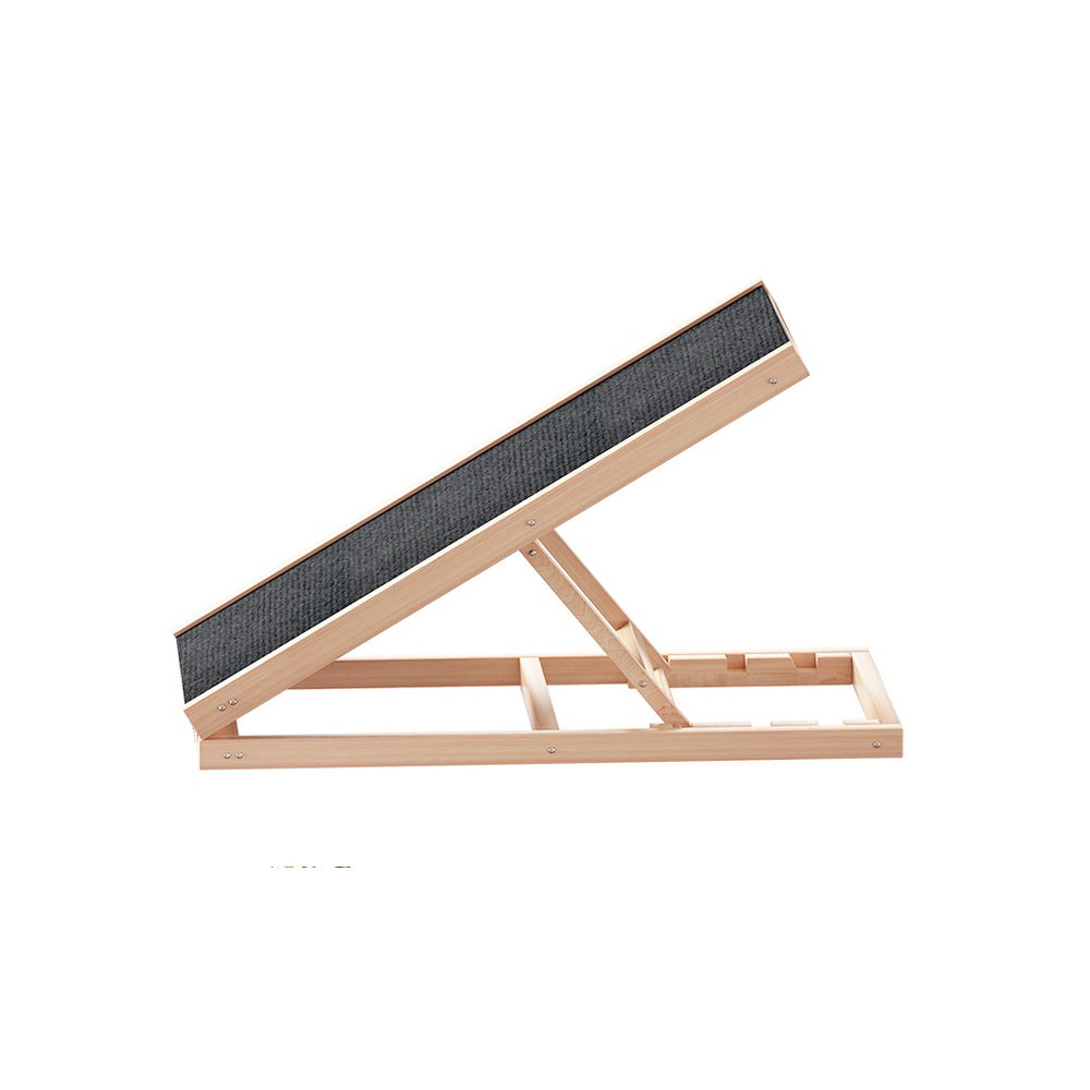 Folding dachshund ramp folded flat for storage - small size