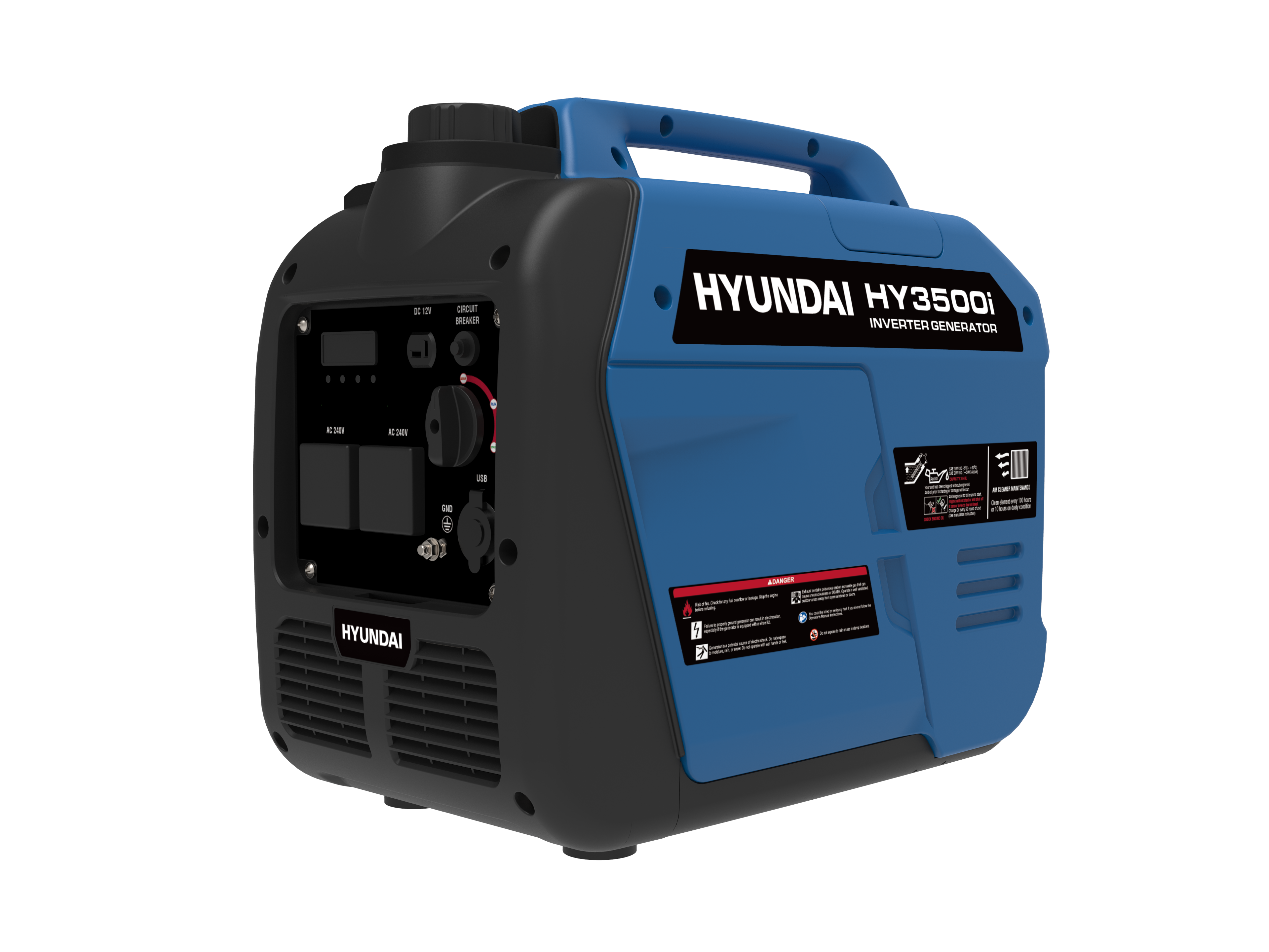 4.3kVA Hyundai HY3500i Petrol Inverter Generator