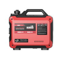 2000W portable inverter generator RB2 rear view showing fuel cap and carry handle