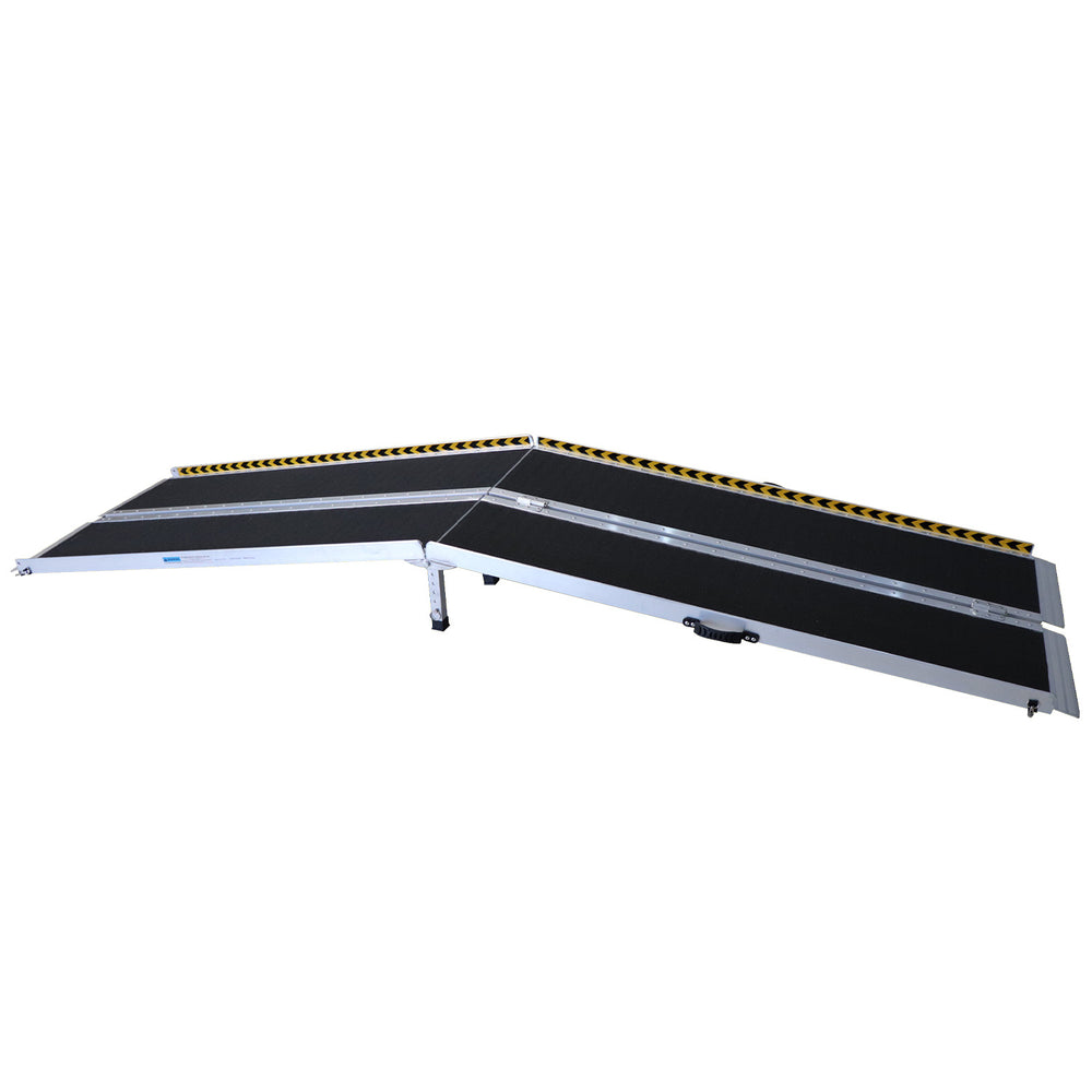3m Long Aluminium Wheelchair Ramp With Leg Support - 275kg