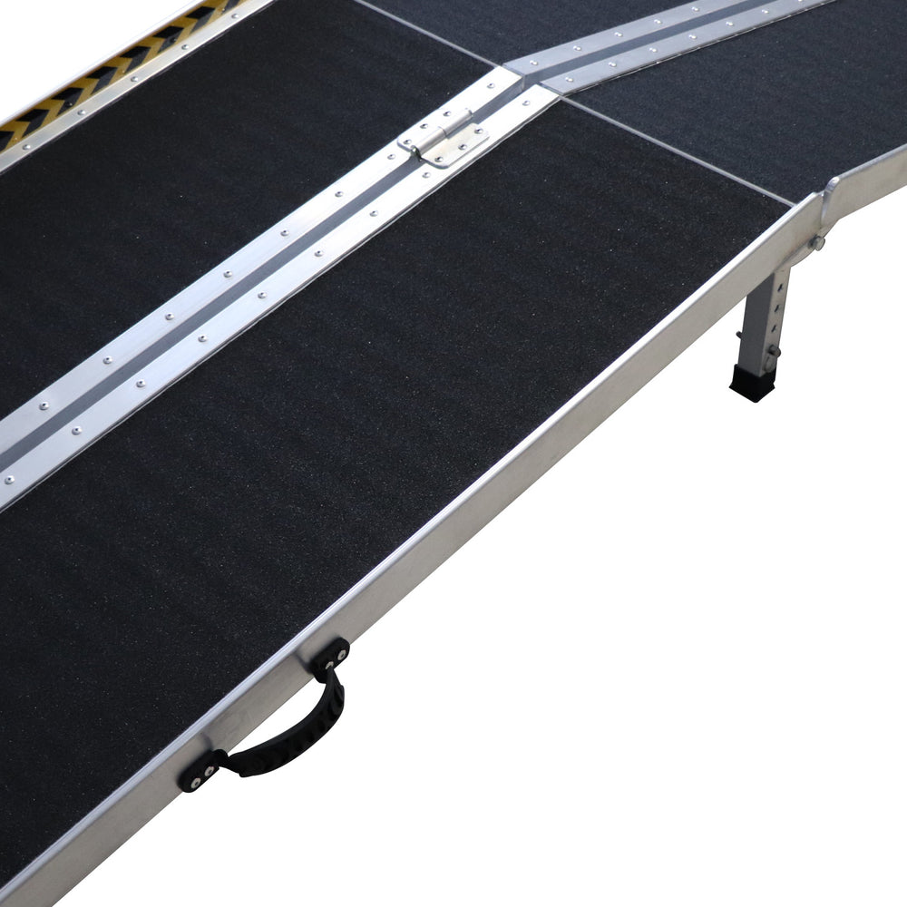 3m Long Aluminium Wheelchair Ramp With Leg Support - 275kg