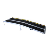 2.4m Aluminium Wheelchair Ramp With Leg Support - 275kg