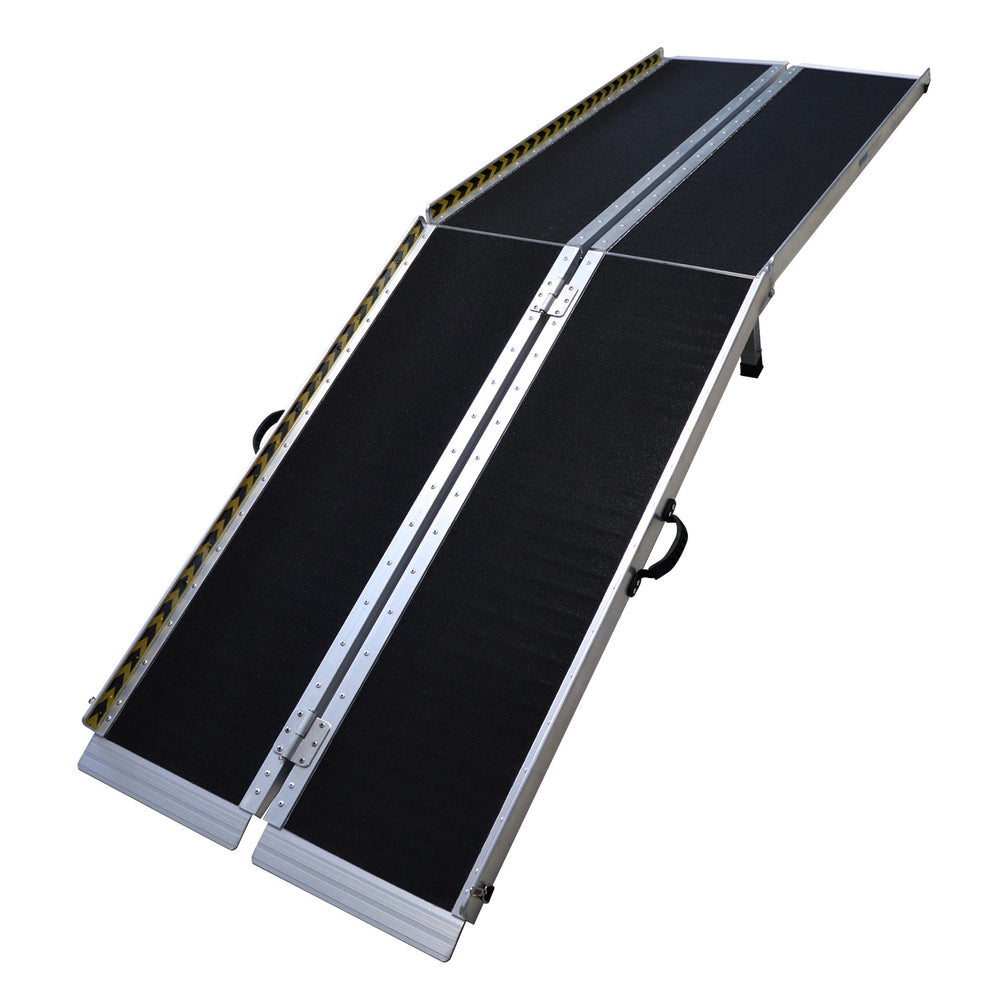 Leg Ramp Cv 2.4m Aluminium Wheelchair Ramp With Leg Support - 275kg — Ramped UP