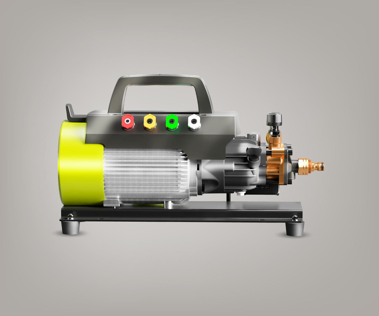 bigboi WashR DUO pressure washer German pump rear view
