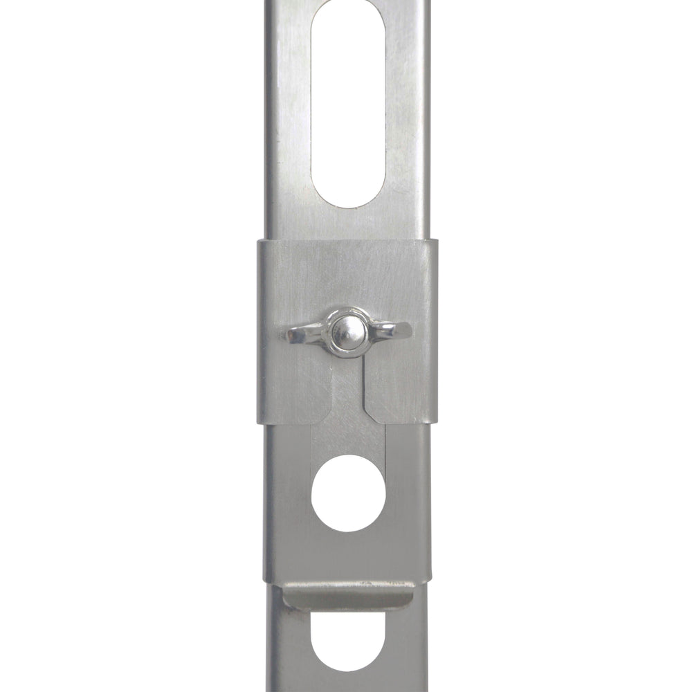 Nomad stove leg connection detail showing secure attachment point for extension legs