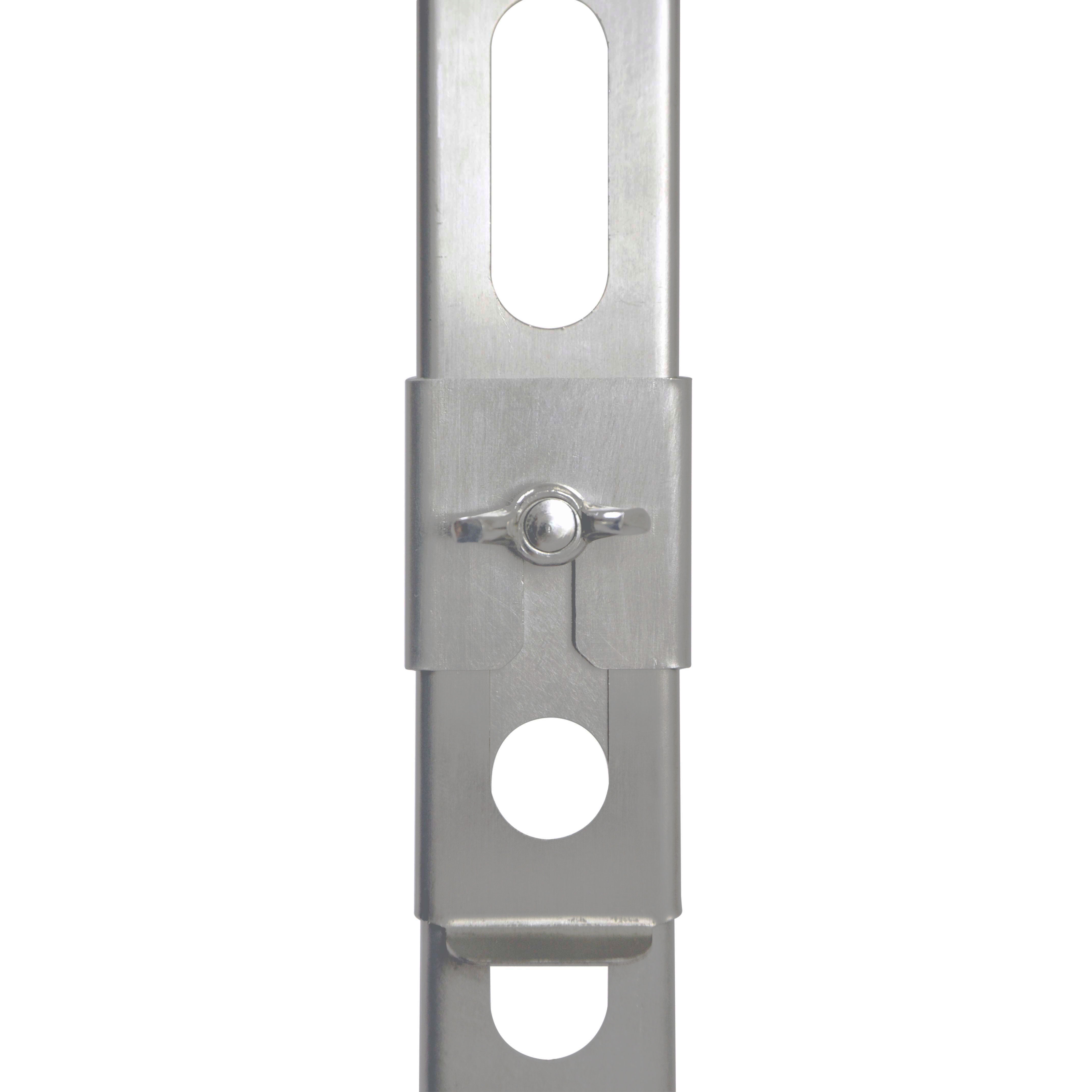 Nomad stove leg connection detail showing secure attachment point for extension legs