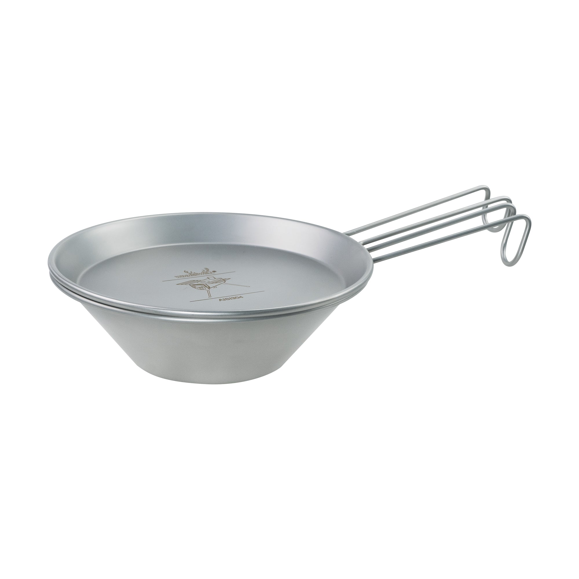 Winnerwell stainless steel Sierra cup bowl and plate camping cookware set
