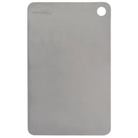 Winnerwell titanium camping cutting board with hanging hole — pure titanium non-porous surface
