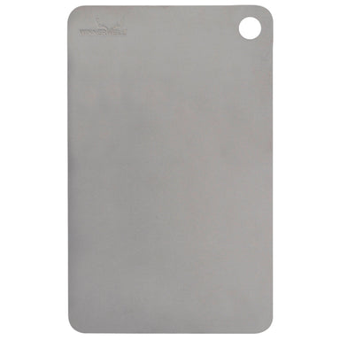 Winnerwell titanium camping cutting board with hanging hole — pure titanium non-porous surface