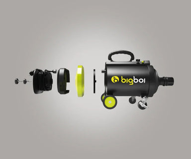 BlowR PRO Plus MKII car dryer blower exploded view