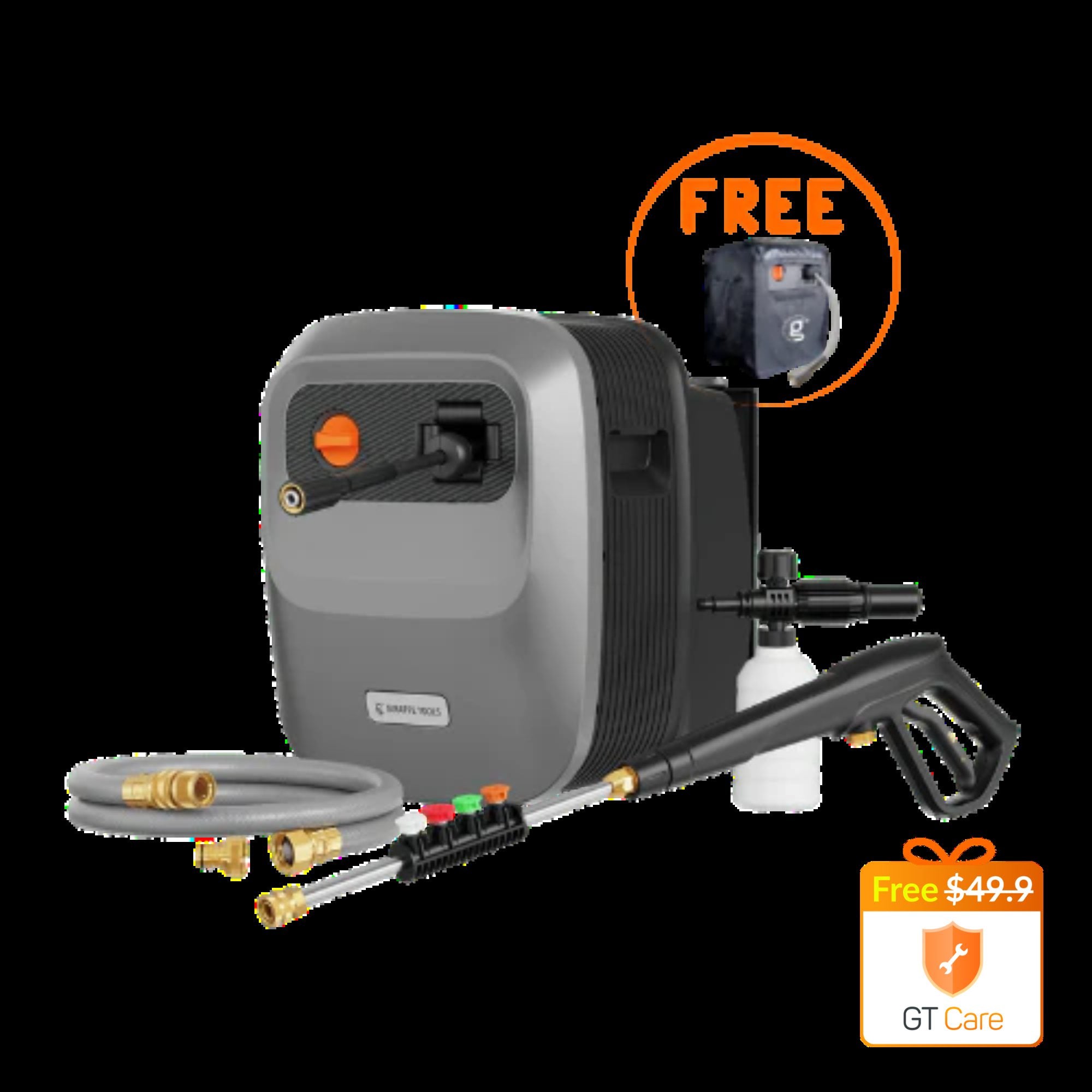 Grandfalls G20 pressure washer with gun and nozzles