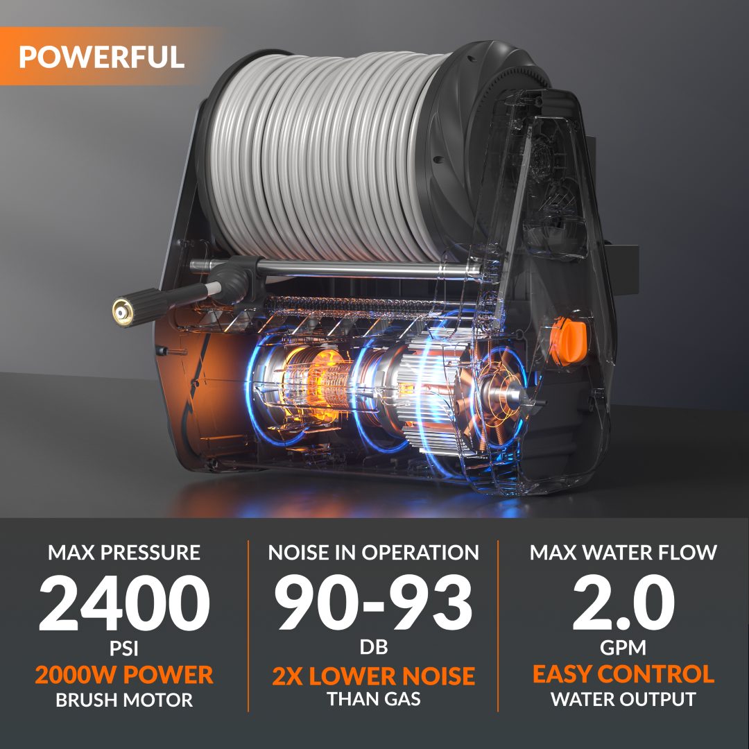 Grandfalls Plus pressure washer 2400 PSI 2.0 GPM specs