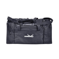 Winnerwell M-sized stove bag packed showing main compartment and side pockets
