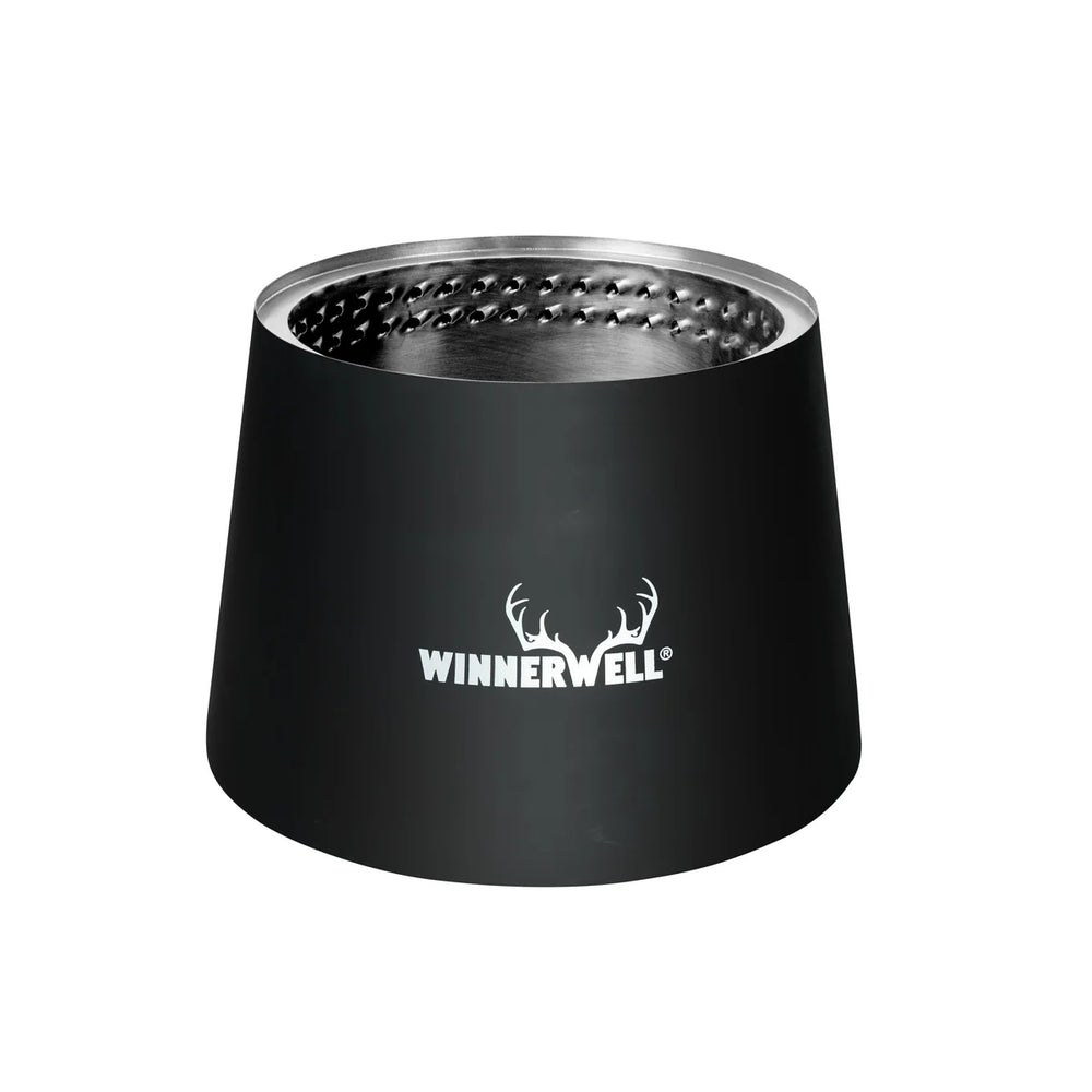 smokeless fire pit on white background