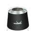 low smoke fire pit with cooking grill on white background