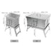 Winnerwell Mini and Standard Flat Smoker size comparison — two sizes of portable camping smoker