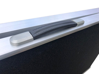 dog ramp in closed position with carry handle