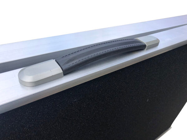 dog ramp in closed position with carry handle