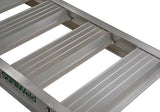 Sureweld Curved Folding Mower Ramps - 450kg 2.1m Aluminium Loading Ramps (Pair)
