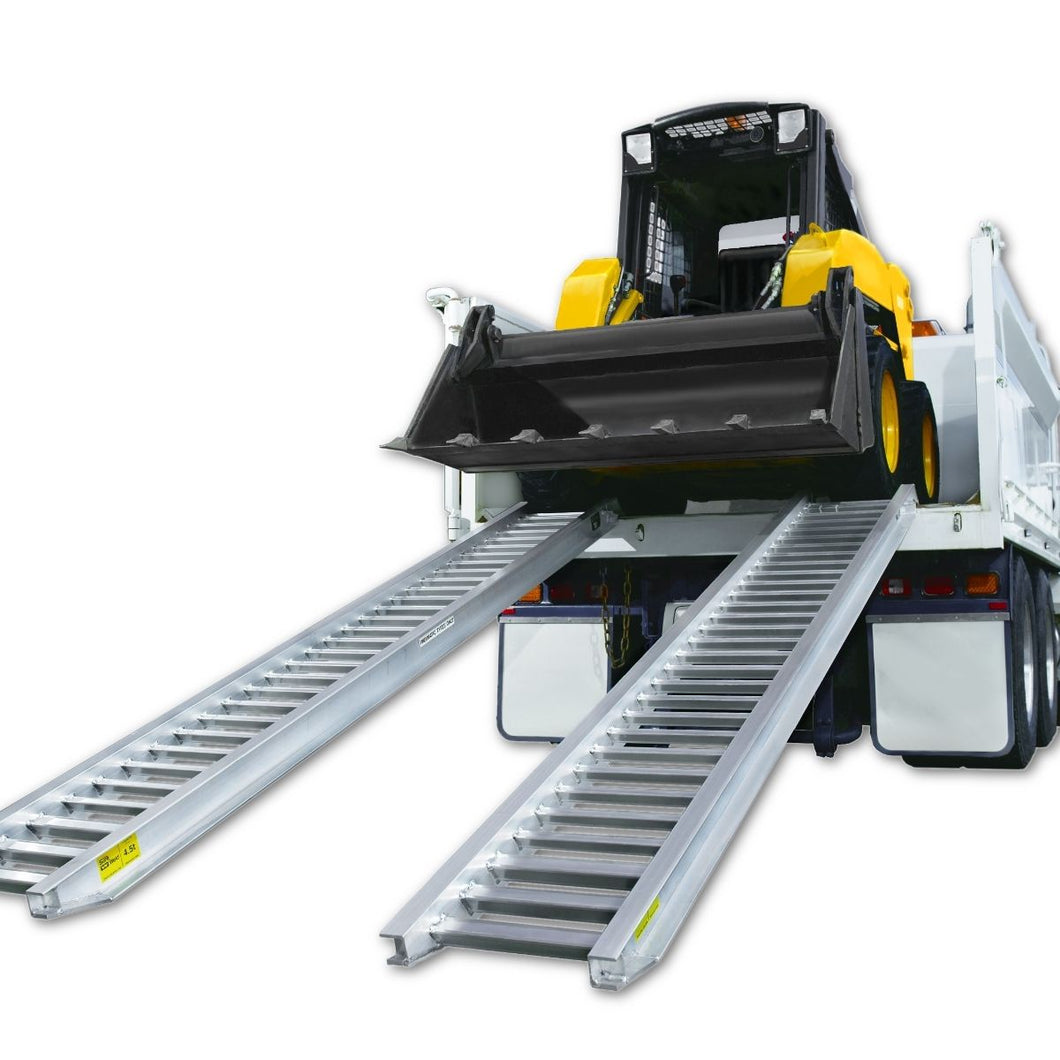 Wheel Loader Ramp Guard Sureweld Rubber Series Aluminium Loading Ramps - for rubber track and