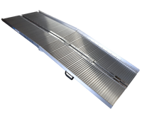 2.1m Dual Folding Aluminium Wheelchair Ramp - 270kg capacity