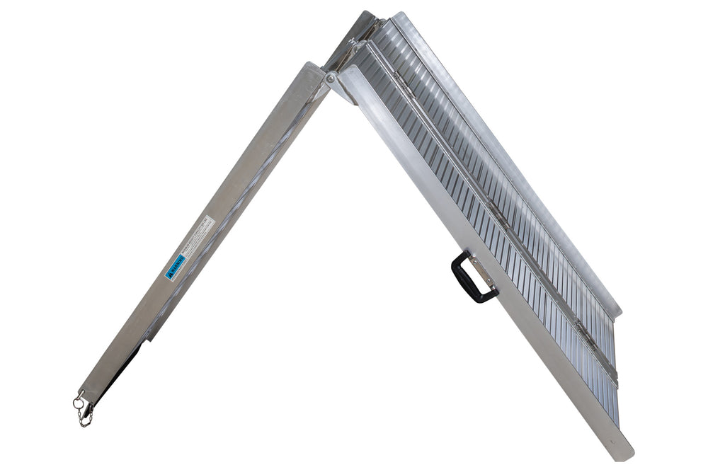 2.1m Dual Folding Aluminium Wheelchair Ramp - 270kg capacity