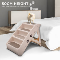 Folding Pet Stairs - 50cm Dog/cat stairs - Pink