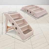 Folding Pet Stairs - 50cm Dog/cat stairs - Pink