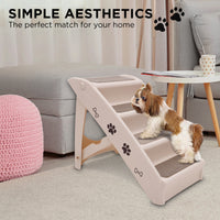 Folding Pet Stairs - 50cm Dog/cat stairs - Pink