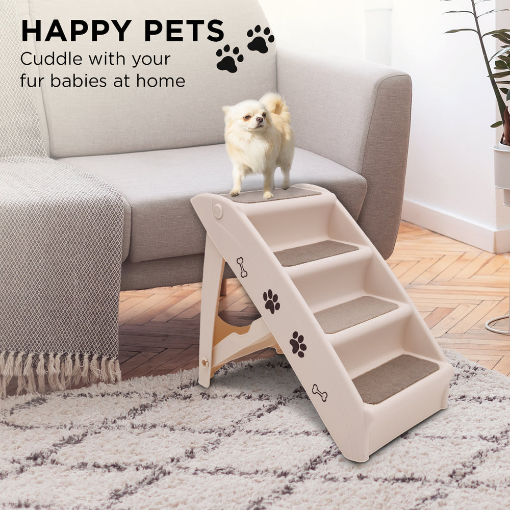 Folding Pet Stairs - 50cm Dog/cat stairs - Pink