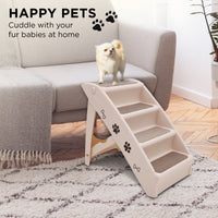 Folding Pet Stairs - 50cm Dog/cat stairs - Pink