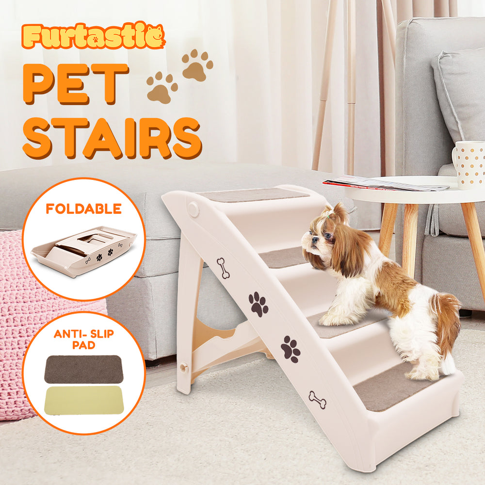 Folding Pet Stairs - 50cm Dog/cat stairs - Pink