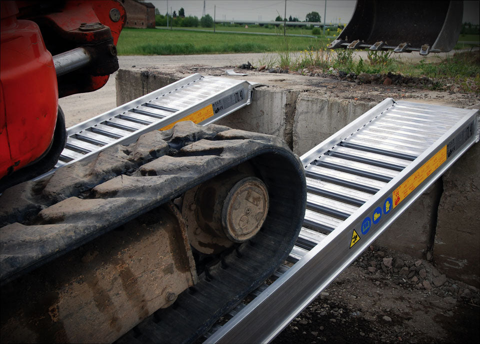 Digga Easy loader Loading Ramps - Rubber Track And Tyre Aluminium Ramps